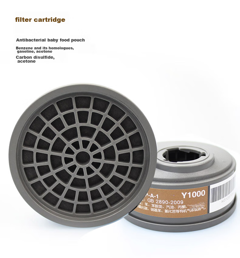 Anshuangli 308 Gas Mask Dust Mask Filter Cotton, 20 Pieces Gas And Dust Protection Accessories: 20 Individual Filter Pads 3