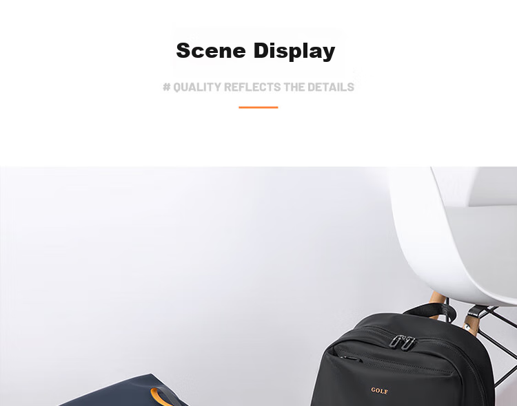 GOLF Backpack for Men, Travel Bag with 15.6-Inch Laptop Compartment, Multi-Compartment Student Schoolbag for Commuting And Business Trips 36