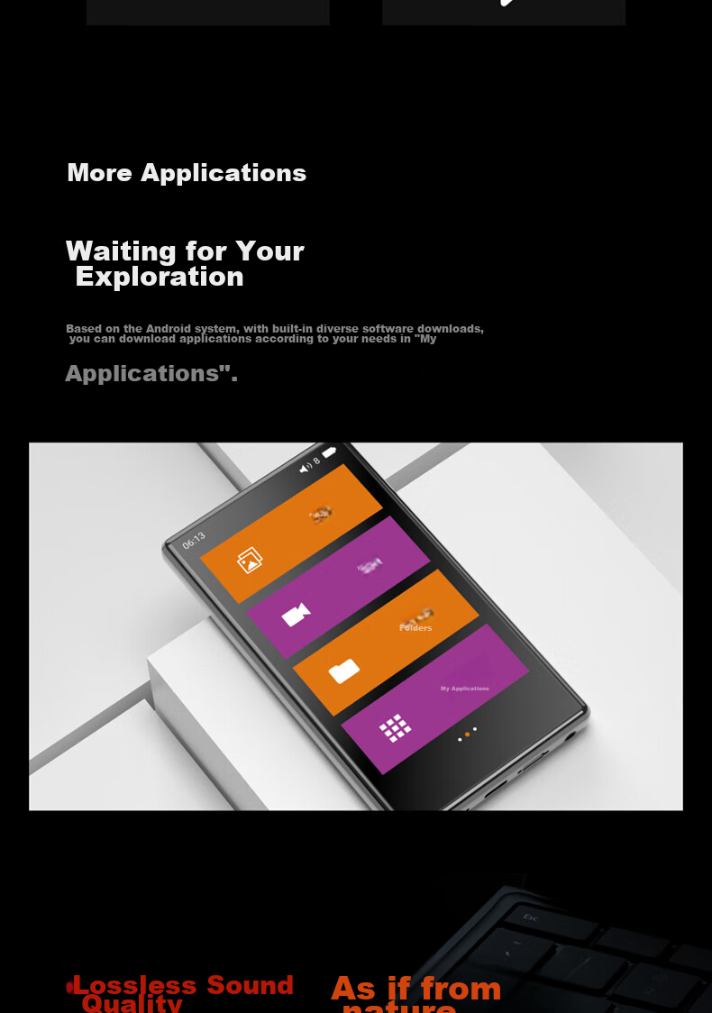 PHILIPS SA5819 MP3/MP4 Music Player, 5.0-Inch Display, 3GB RAM + 32GB Storage, Android 9.0, WIFI-Enabled Internet Access 6
