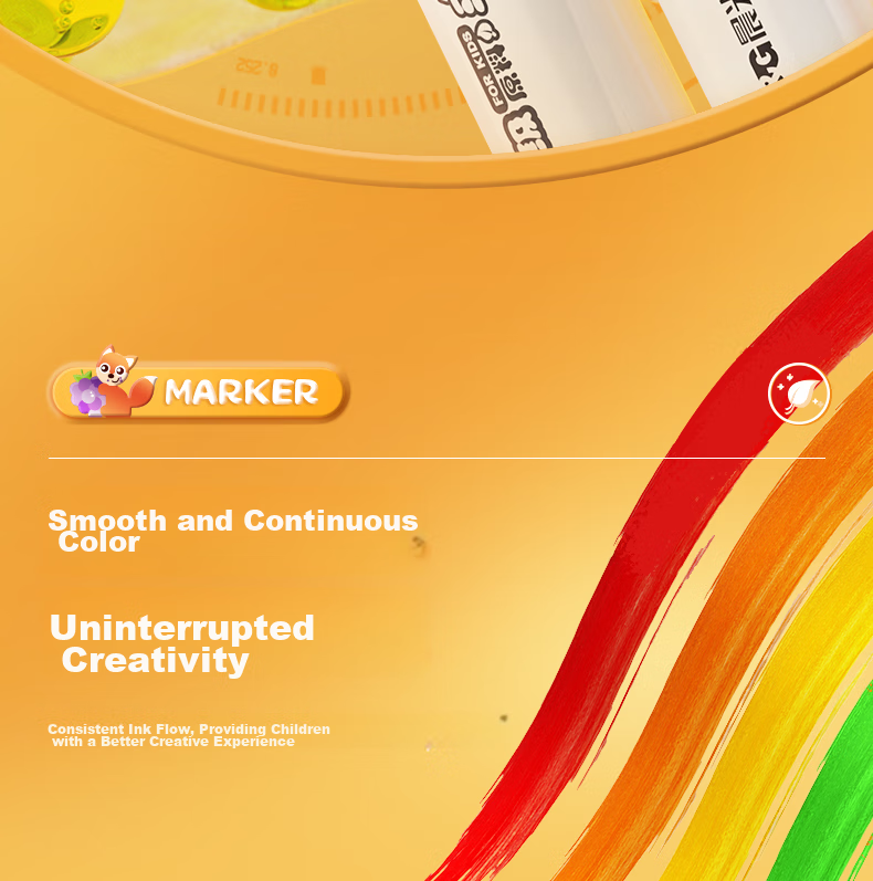 M&G Stationery, 36 Colors Food-Grade Water-Based Markers, Children's And Student Watercolor Pens, Drawing Pens, Dual-Tip Thick And Thin Triangular Barrel, Washable, Birthday And Graduation Gift, APMT80C7 20