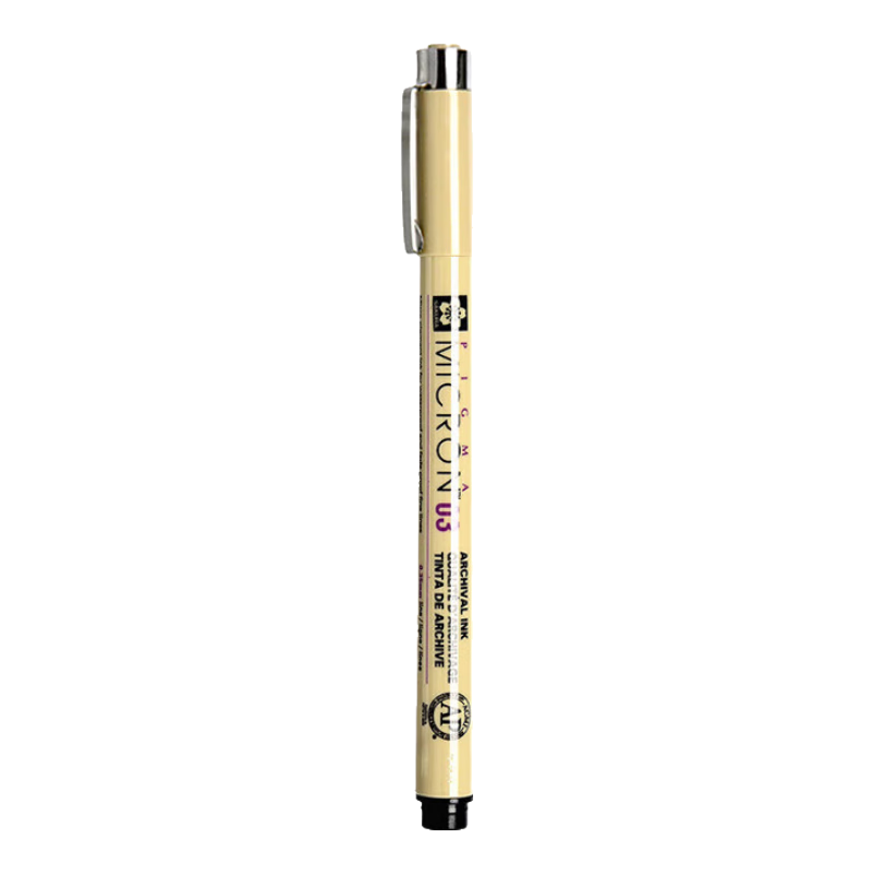 SAKURA PIGMA Needle-Tip Pen, Line Drawing Pen, No. 03 Black, 0.35mm, Imported from Japan, Waterproof Drawing Pen, Water-Based Pen for Students, Children, Art, Sketching, Manga, Anime Desig