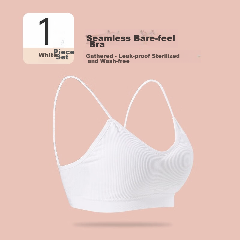 BADIGAO Disposable Underwear Bra Panties Set for Women, Sterilized, No-Wash, Individually Packaged, Daily Disposable, Military Training