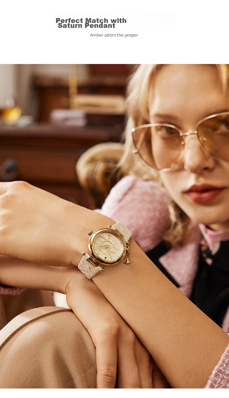 Vivienne Westwood Ladies' Watch, Small Gold Watch, Birthday Gift for Girlfriend, VV006WHWH 10