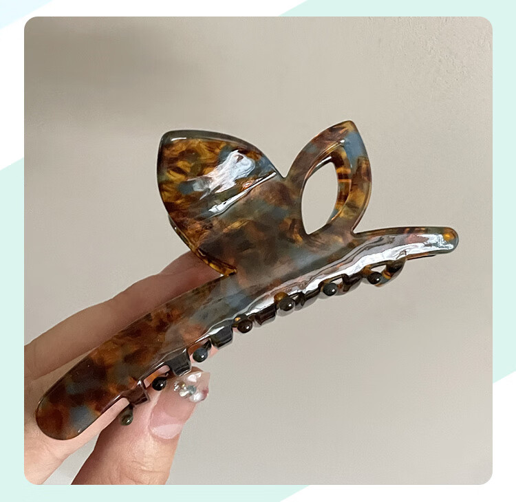 CHIMERA Simple Acetate Board Shark Clip High-End Hairpin Hair Claw Clip for Back of Head, Bun Maker, Women's Mid-Autumn Festival Gift 20