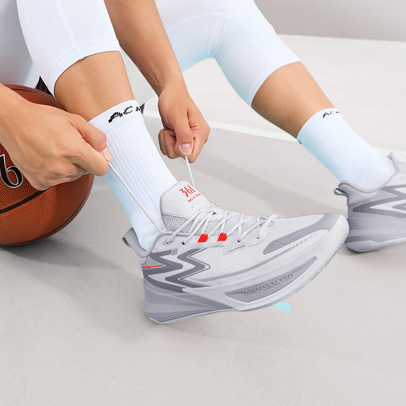361° Men's Basketball Shoes, BIG3 Team 2.0 Spring Professional Training Breathable Sneakers for Men, 672431108-1
