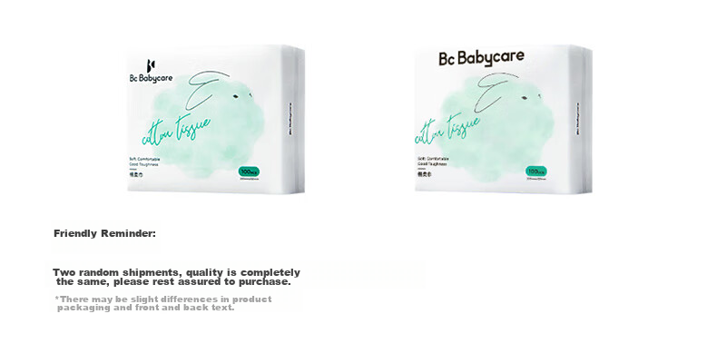 Babycare Bunny Cotton Soft Wipes, 100% Pure Cotton Baby Dry And Wet Use Towels, Facial Cleansing Wipes, Disposable Face Towels, 100 Sheets Per Pack, 20 Packs 10
