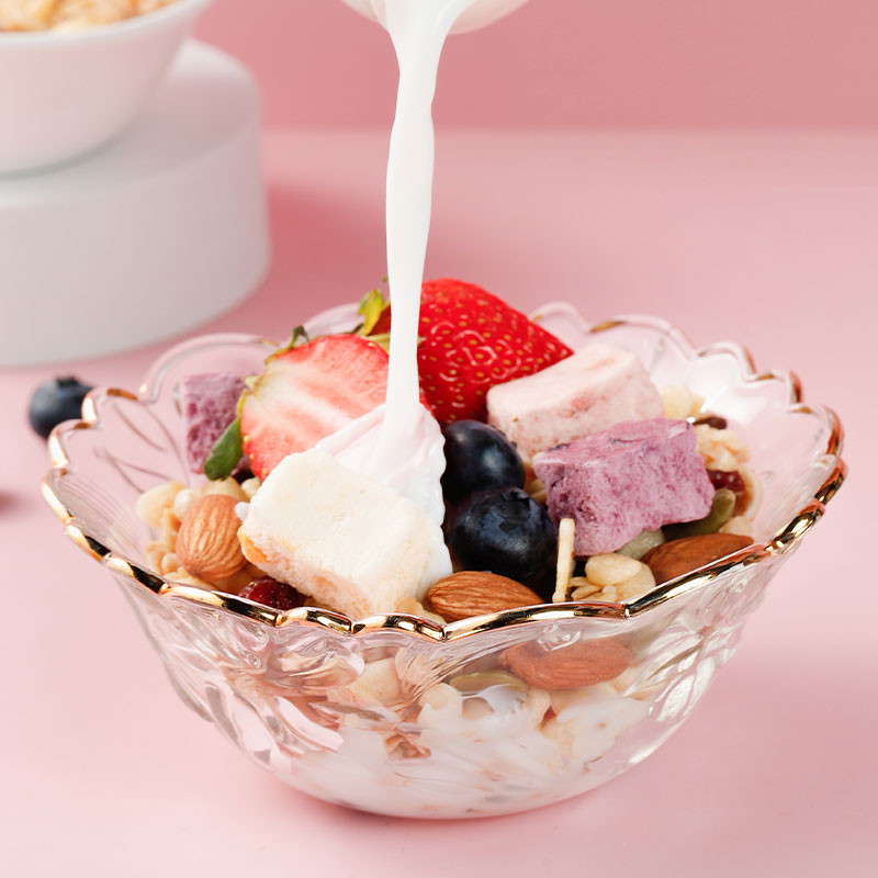 西麦酸奶块果粒燕麦脆350g 水果燕麦片营养早餐五谷代餐干吃休闲零食