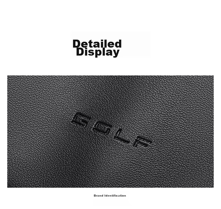GOLF Backpack for Men, Casual Soft Leather Backpack, Laptop Bag for Students, Flip-Top Travel Outdoor Business Sports Backpack 26