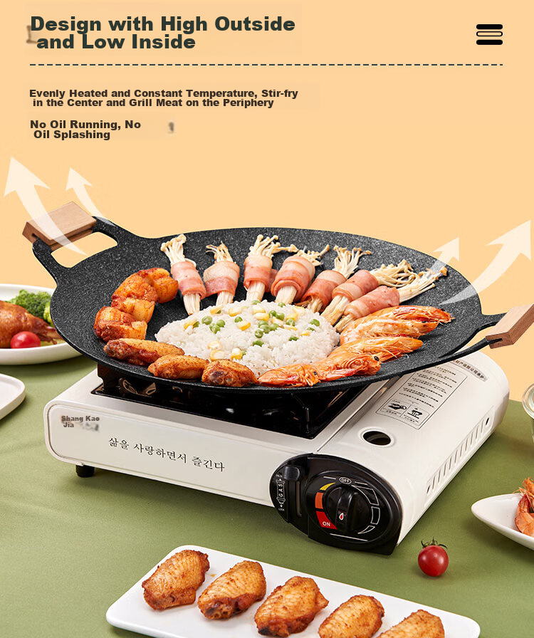 Suncojia 304 Stainless Steel Plate, Grilled Fish Plate, Large Deep Dinner Plate, Steaming Plate, Deep Plate for Meat And Jelly, Multi-Purpose Cold Dish Serving Tray 8
