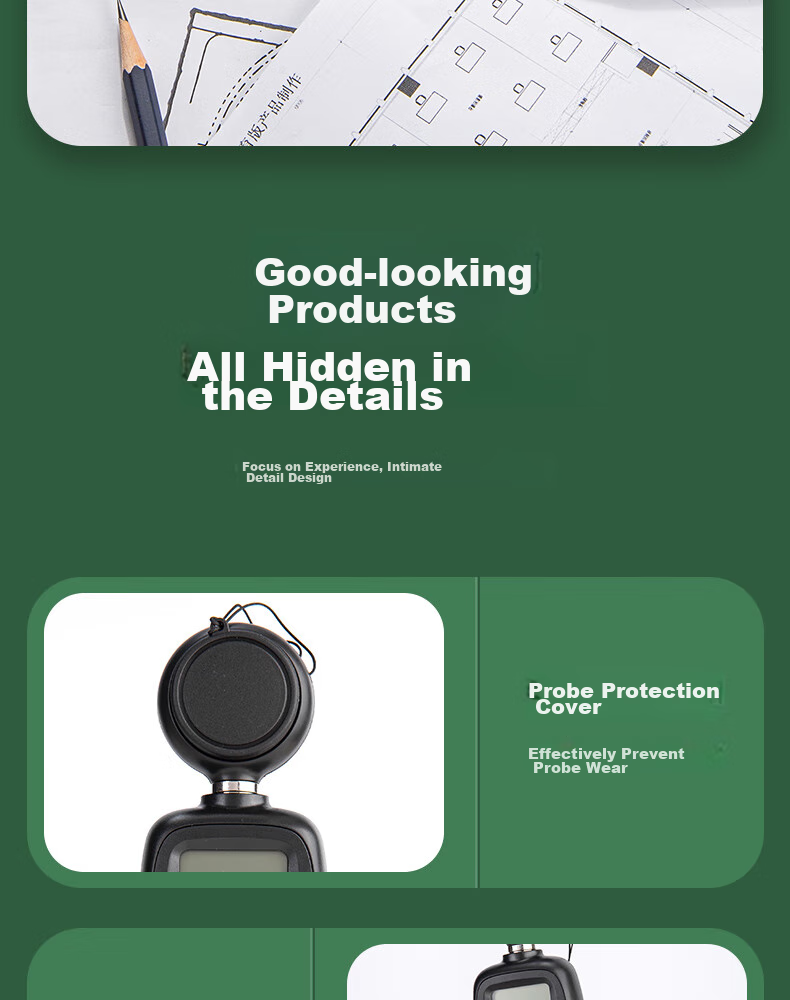 Deli Integrated Illuminance Meter, Home Light Meter, High-Precision Lumen Tester, Brightness Meter, Illuminance Tester 16