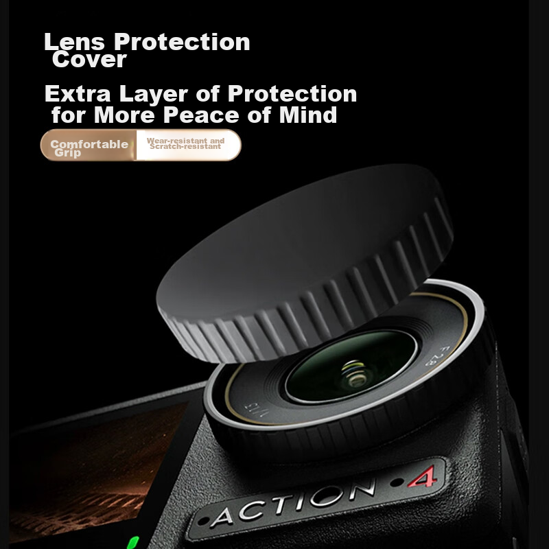 Qiye Tempered Glass Screen Protector Film AR Protective Film Suitable for DJI Action 4 Action Camera Accessories Lens Cover Protective Case for ACTION 3 Screen Film Lingmou Osmo 3