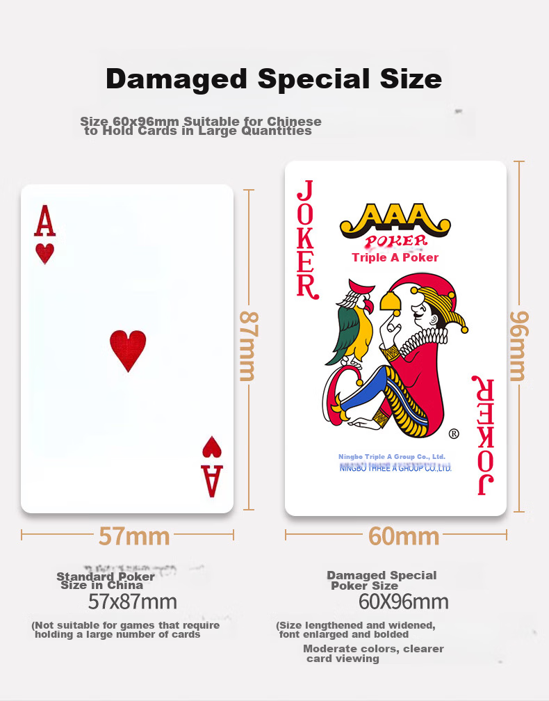 AAA Guandan Poker Cards, AAA Guandan Game Playing Cards, German Imported Textured Paper, 3A Entertainment Cards 8530 Red Ten Decks 3