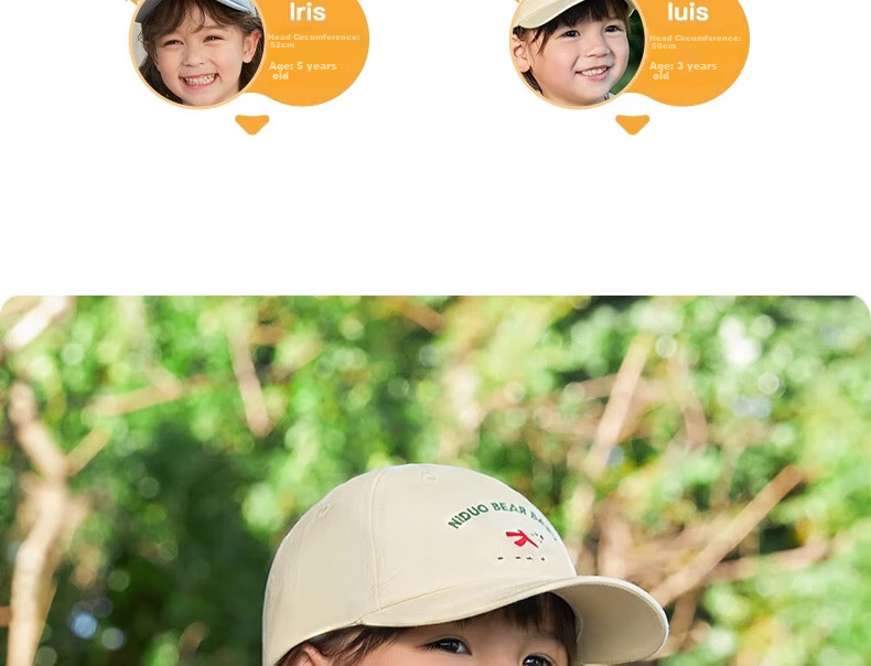 Niduoxiong Children's Hat, Spring And Autumn Sun Protection, Baby Visor Cap, Boys And Girls Pure Cotton Baseball Cap, Infant Hat, Sun-Shading And Breathable 12