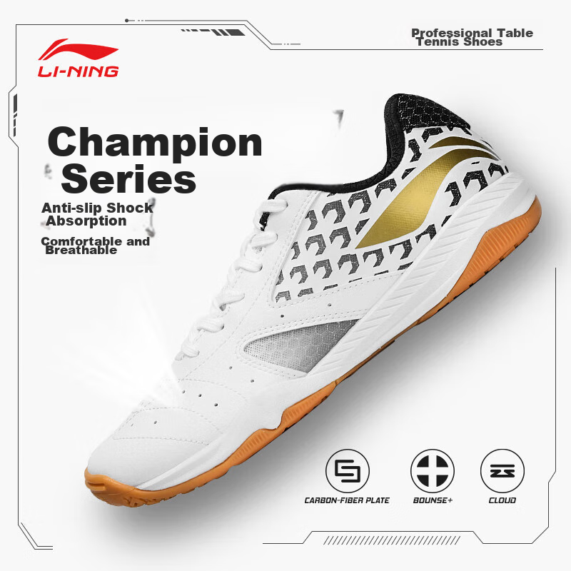 Li-Ning Table Tennis And Badminton Shoes for Men And Women Champion Series Professional Competition Training Sports Volleyball Tennis Shoes 37