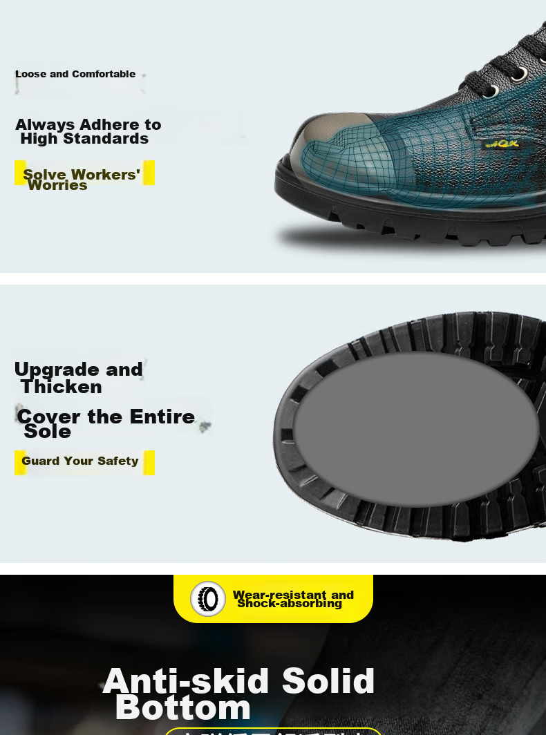 FUCHENG Safety Shoes for Men, Functional Footwear with Steel Toe Cap, Anti-Smashing And Puncture-Resistant, Comfortable And Breathable Work Shoes 012 Size 43 7