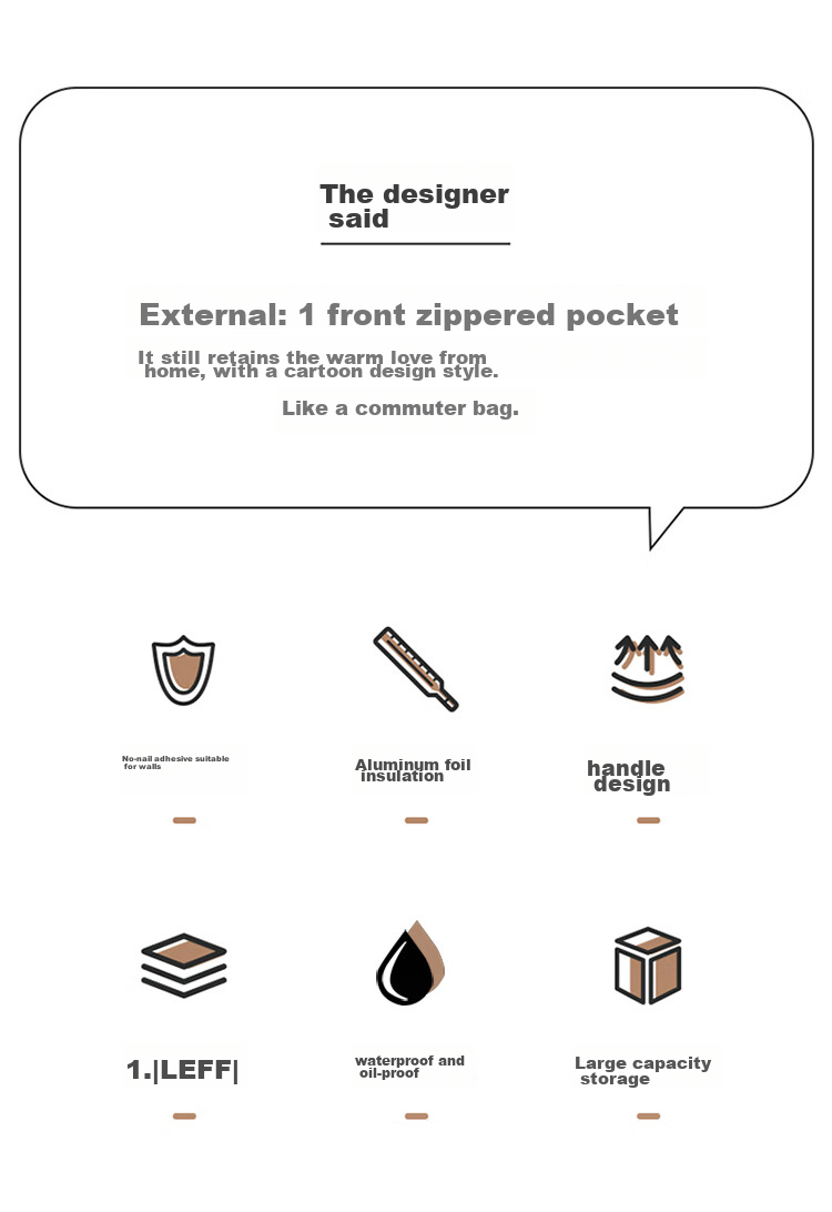 Jinlongxing Japanese-Style Insulated Lunch Box Bag, Canvas Waterproof, for Students And Office Workers, Handheld Food Storage Container Bag, Portable Bento Bag 2