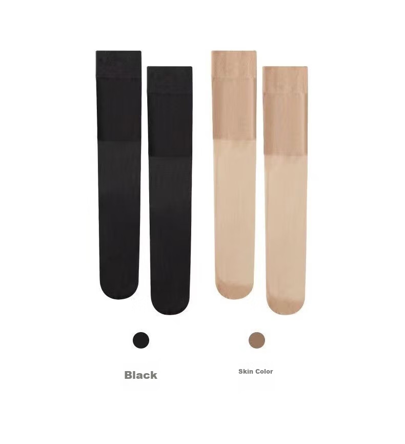 Langsha Knee-High Stockings for Women, Air Conditioning Room Knee Protection, Calf Warmer, Thin Summer Patchwork Stockings, 3 Pairs 10