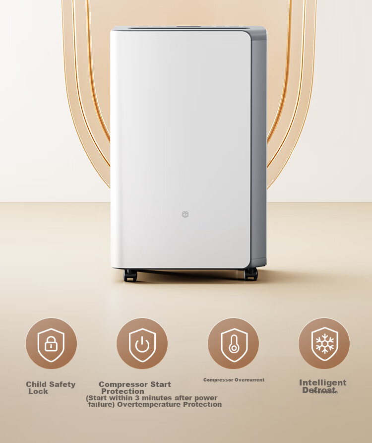 JD Original Dehumidifier for Home Use, 40L/day Dehumidification Capacity, for Basement, Bedroom, Duplex Villa, Commercial And Industrial Use, Moisture Removal, Mold Prevention, Quiet Clothes Dryer 29