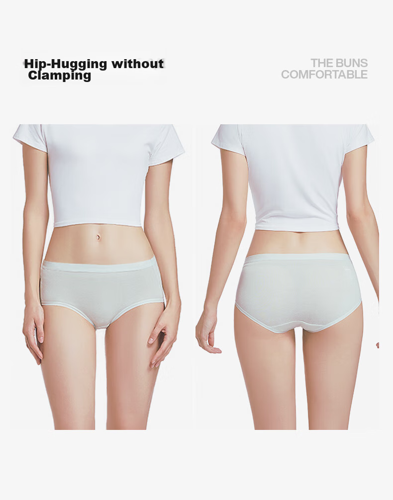 Koudailvxing 30 Disposable Women's Underwear, Pure Cotton, Sterile, Daily Disposable Panties, Travel-Friendly, Portable Underwear, Size M [45-50kg] 13