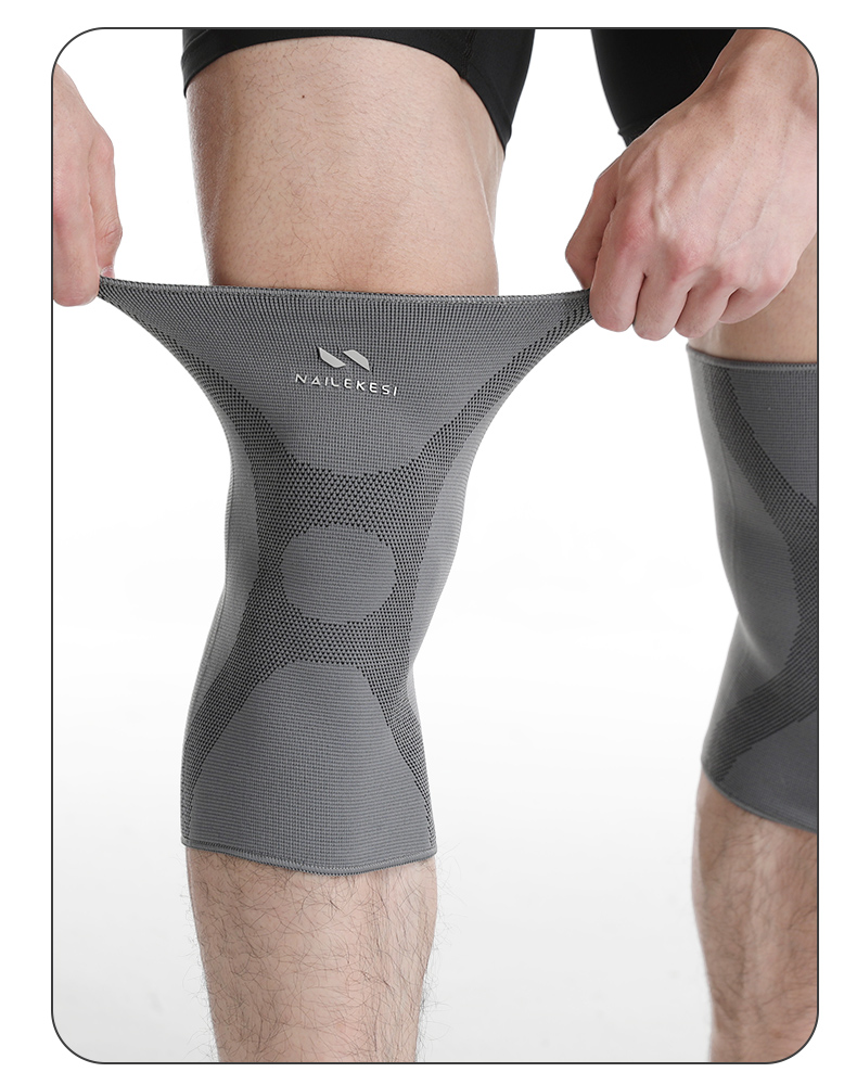 NAILEKESI N Professional Sports Knee Brace for Basketball, Running, Cycling, Joint Protection Gear for Men, Specialized Equipment for Cold Legs And Warmth 7