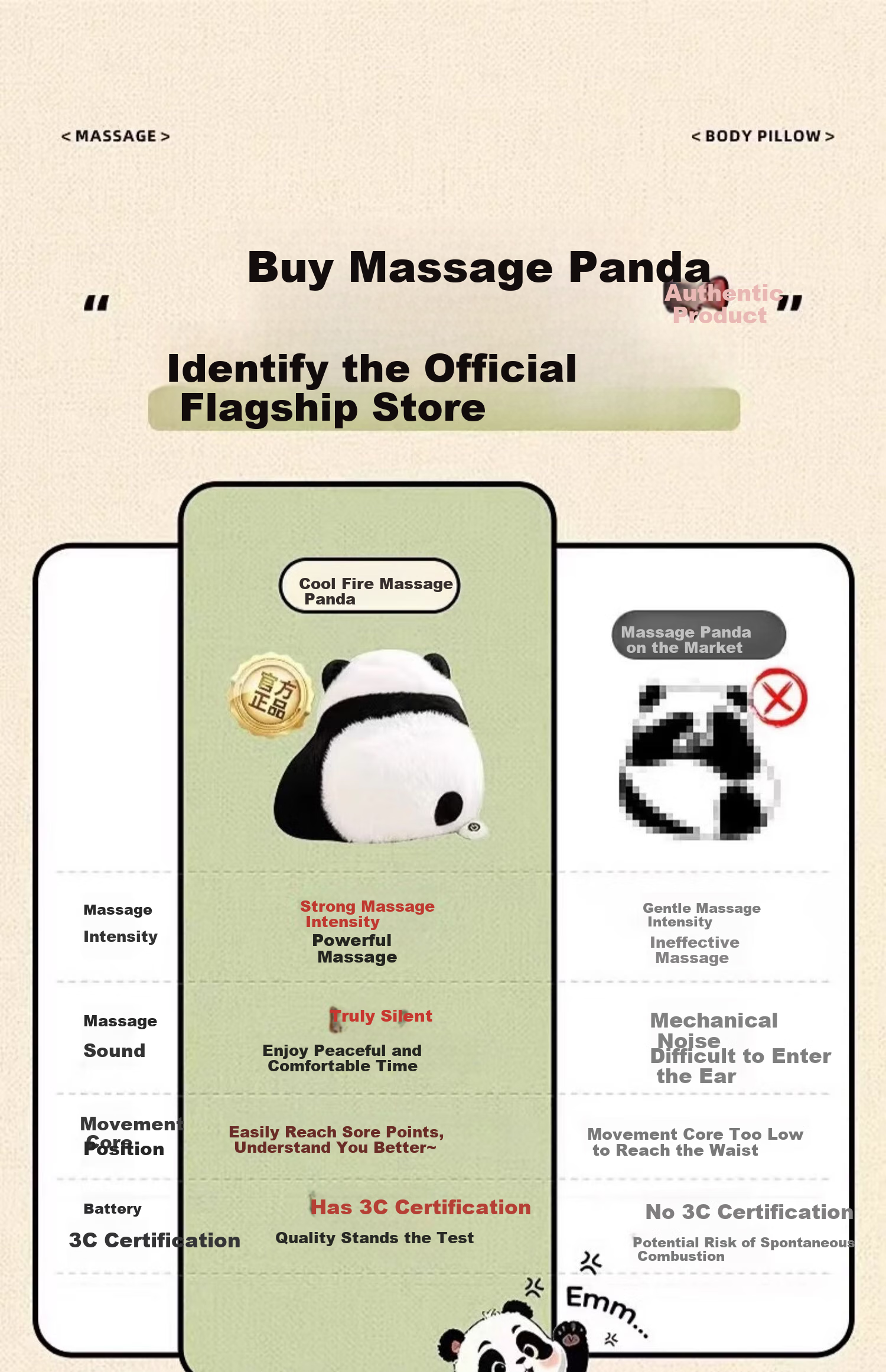 Wanhuo Children's Day Gift Graduation Gift for Teacher and Bestie Birthday Gift for Girls Unique High-End Practical Massage Pillow 5