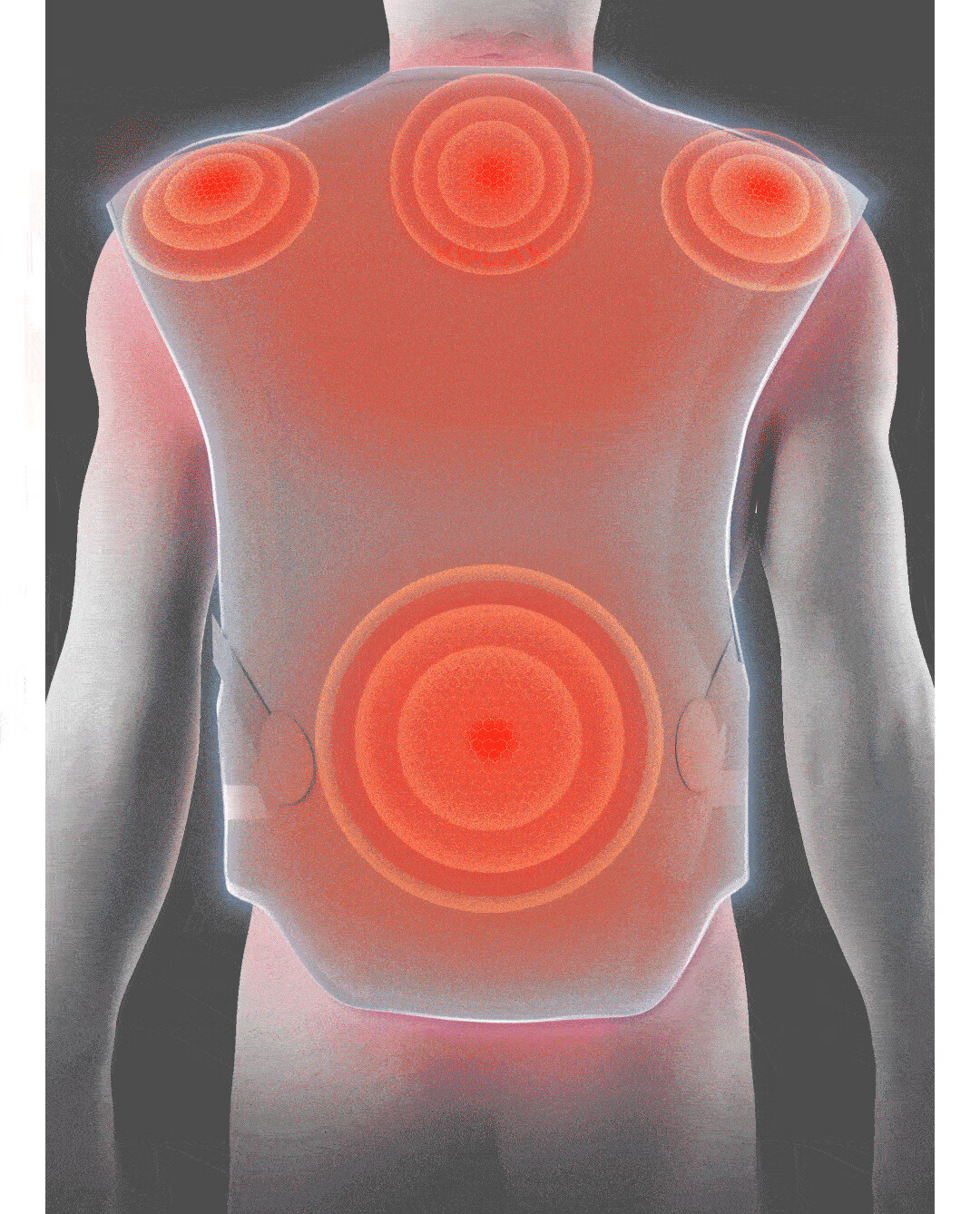 KCOTSON Electric Heating Shoulder And Neck Massager with Warm Reminder, Infrared Therapy Device for Back Care, Large Size, Gift for Teachers on Teacher's Day 8