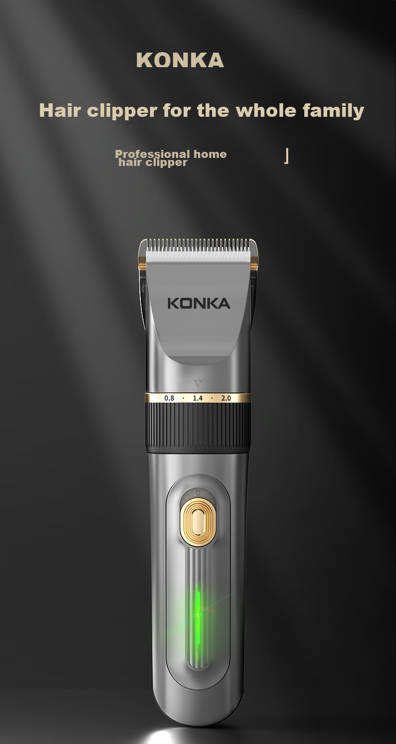 KONKA Automatic Hair Removal Baby Hair Clipper, Children's Hair Trimmer, Newborn Hair Cutting Electric Shaver, Hair Trimmer, Head Shaving Knife, Haircutting Tool, Fully Washable 2