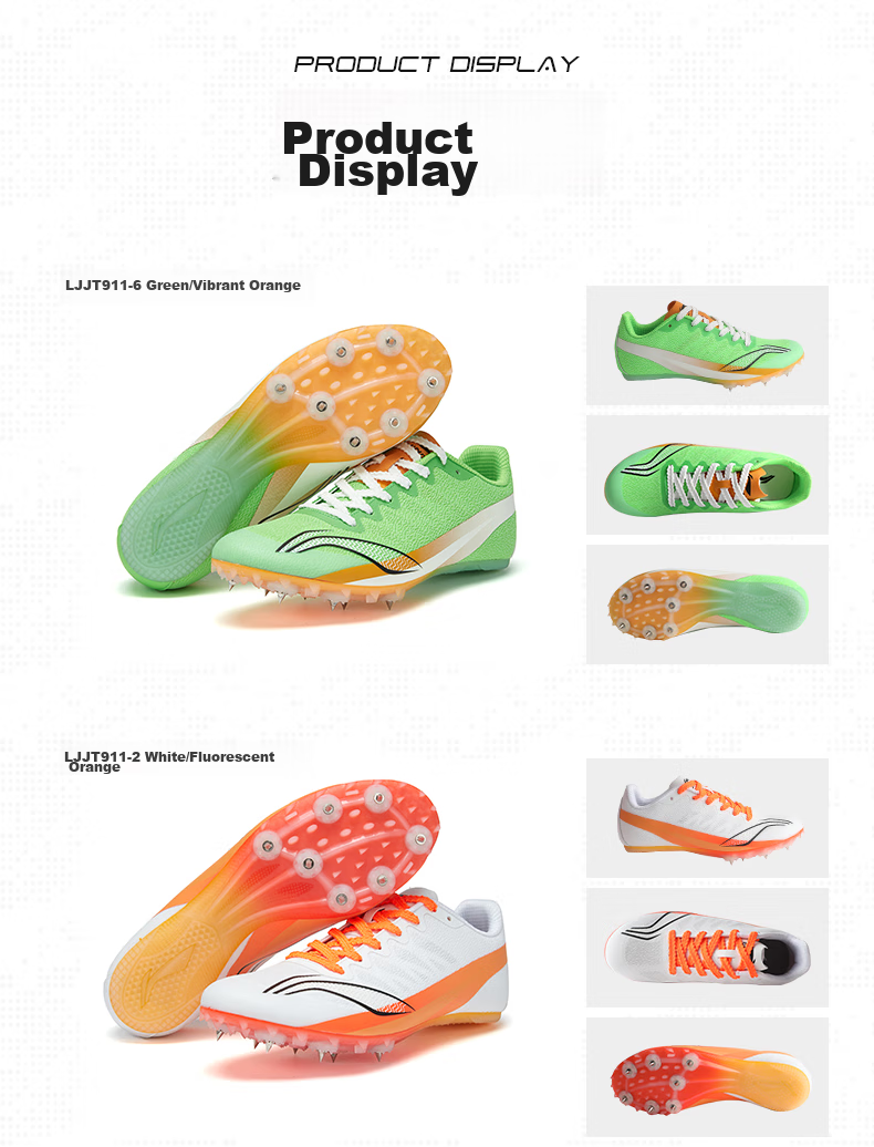 Li-Ning Track And Field Spikes for Men's Professional Sprint, Athletic Shoes for Female Middle And Long-Distance Runners, Student Training Spikes for High School Exams 13