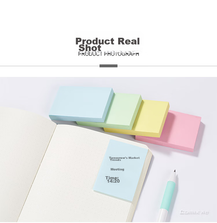 COMIX 12 Packs Sticky Notes/Notepads/Notebooks/Reminders (76x51mm), Random Colors, D5001 11