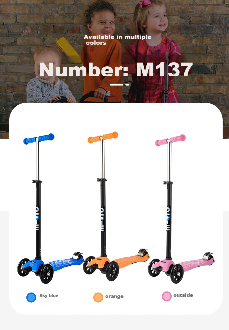 Micro Maiguo Children's Scooter for Ages 6-12, Big Kids' Kick Scooter, Roller Skateboard for 10-Year Children, Pink Color 3