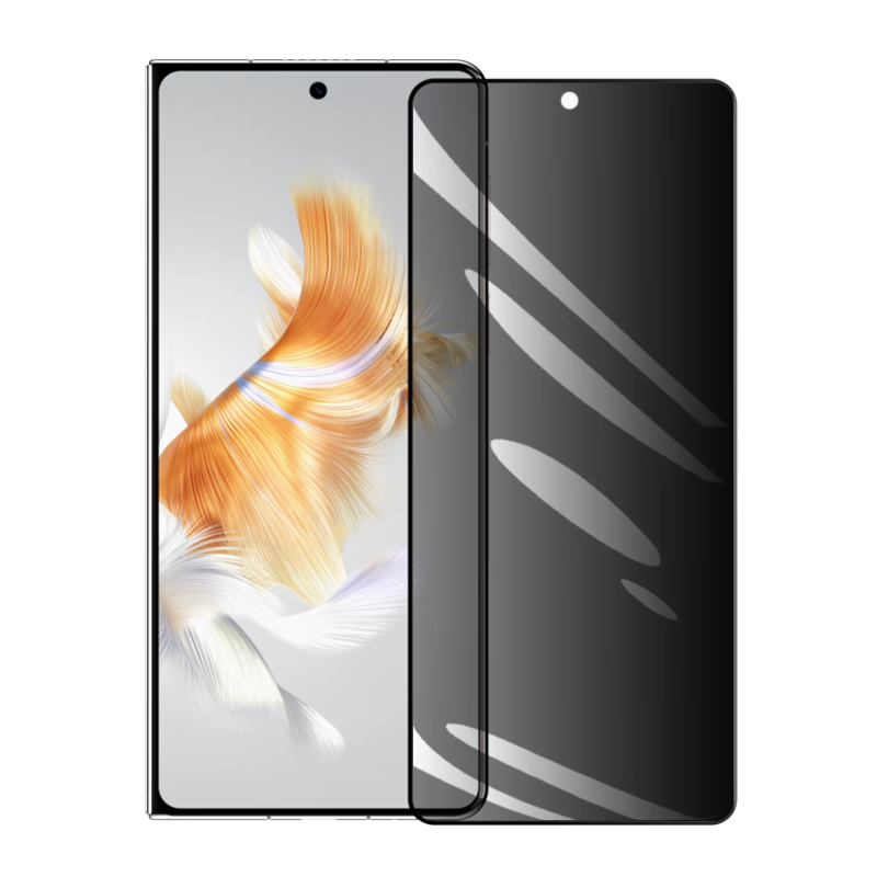 LLUNC Privacy Screen Protector for Huawei MateX5, Compatible with Huawei MateX3/X5 Collector's Edition Foldable Phone, Full Coverage Anti-Peeping Anti-Fingerprint Tempered Glass Film for Front Scree
