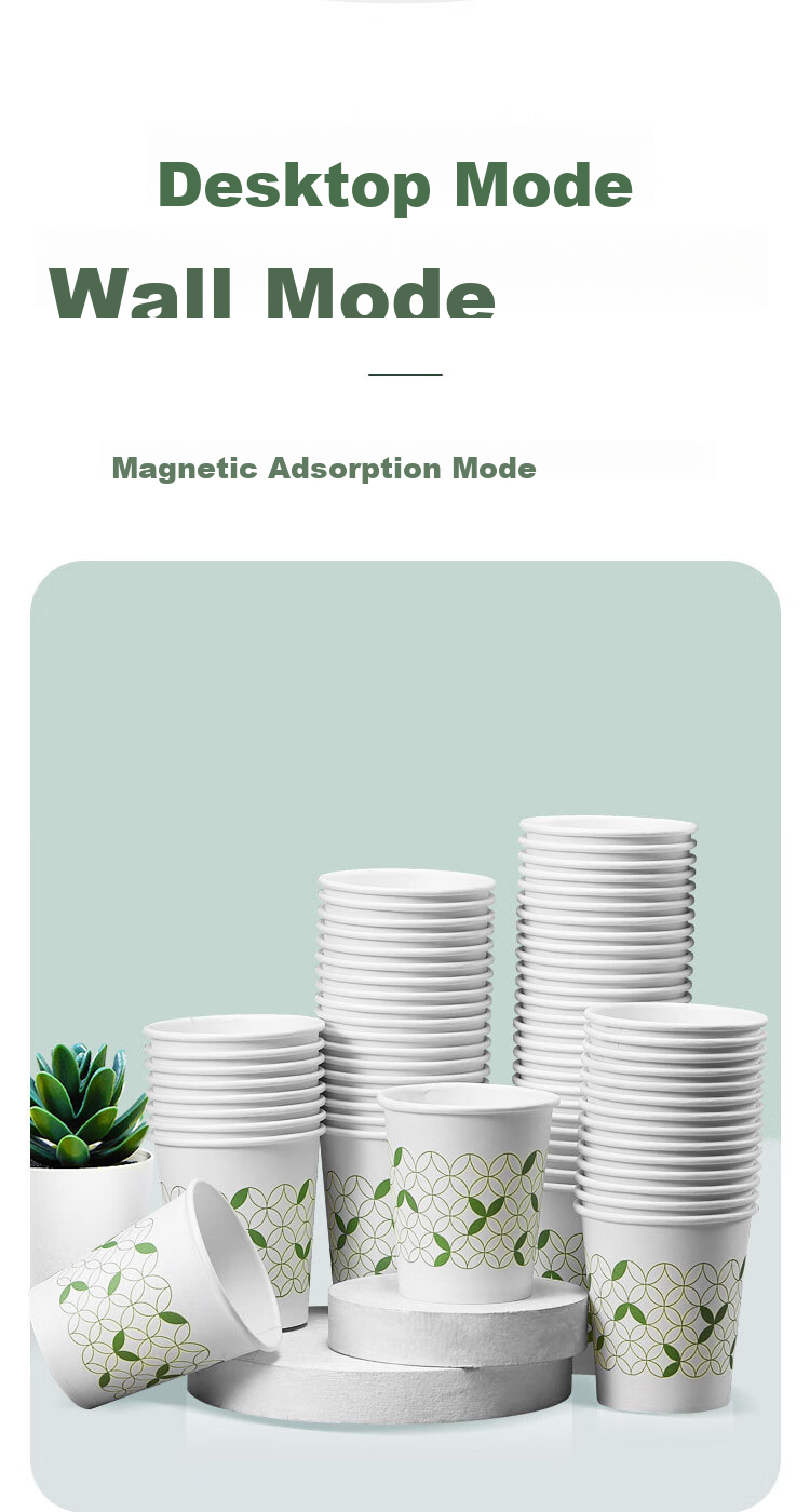COMIX 200ml 100-Pack Thick Disposable Cups/paper Cups for Home Use, Office Supplies, Tools L304 6
