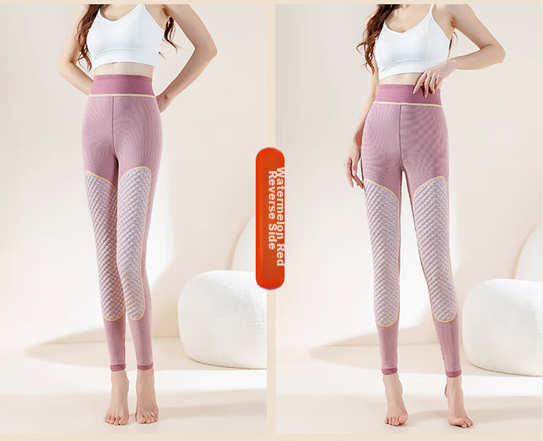 XUEXIMAN Graphene Women's Pants, Autumn And Winter Thermal Leggings, Large Size High-Waist Knee Protection Base Layer Pants 16