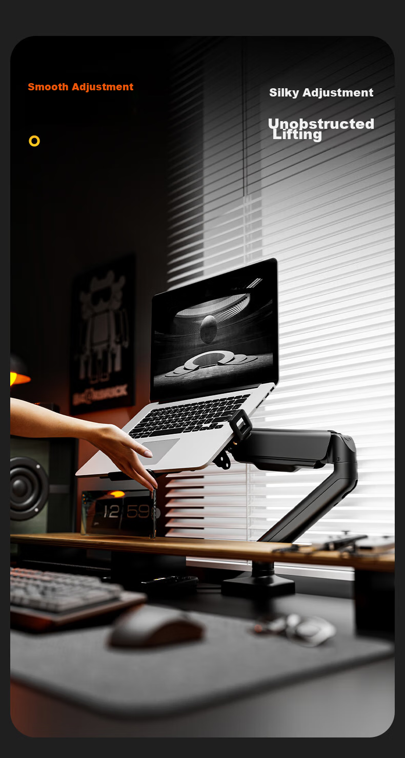 Songneng Monitor Stand Tablet Stand Accessory Magnetic Head Mechanical Arm Tablet Magnetic Panel Compatible with iPad Suspension Arm Tablet Stand T650 8