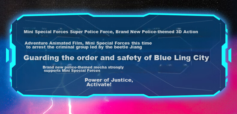 MinitegongduiX Storm Special Police Seven Super Battle Force Transforming Mecha Dual-Form Fule Zhanqi Toy, Gift for Young Boys 2