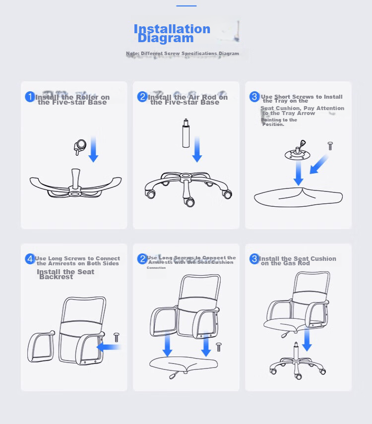 BECAUSES Computer Chair, Home Office Chair, Study Chair, Staff Chair, Employee Chair, Conference Chair, Mesh Swivel Chair MD-0696 16