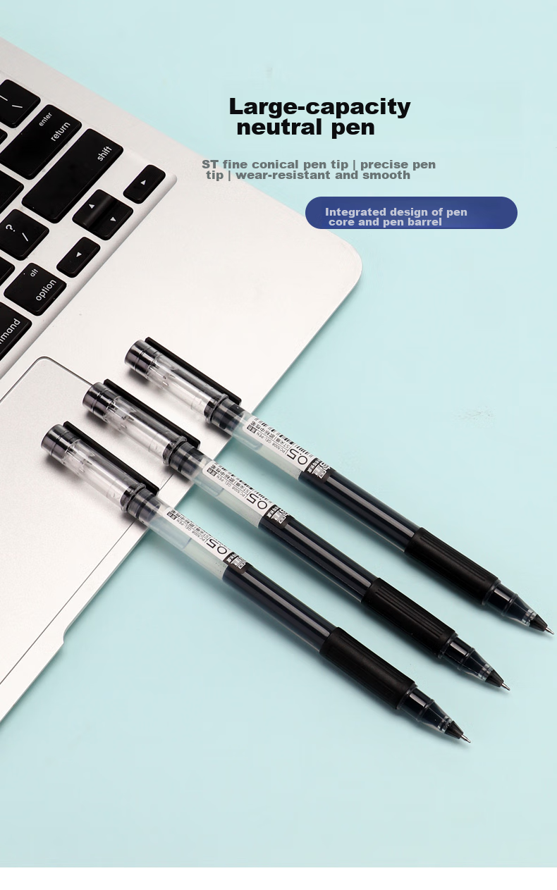 BAOKE PC5008 Giant Writing Gel Pen, Red, 0.5mm, Office And Study Gel Pen, Meeting Pen, 10 Pens/box 1