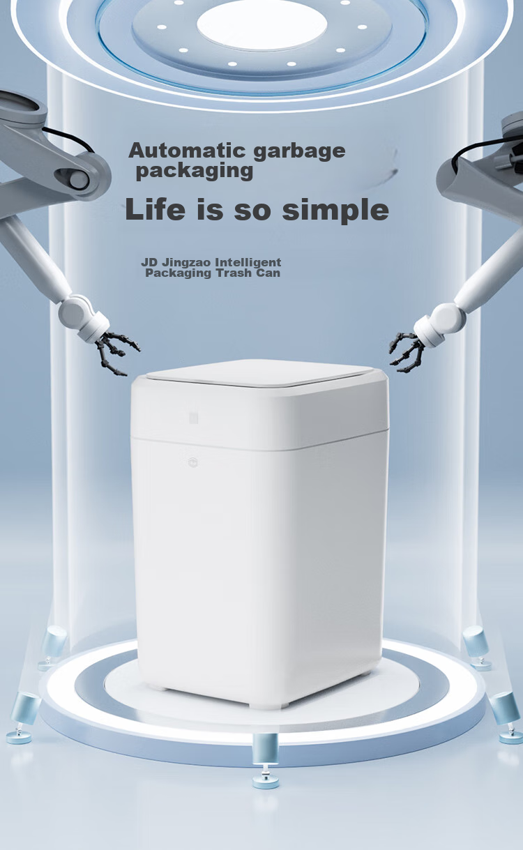 JD Original Smart Sensor Trash Can with Automatic Bagging, Narrow Garbage Bin for Living Room, Bedroom, Kitchen And Bathroom, 10L 2