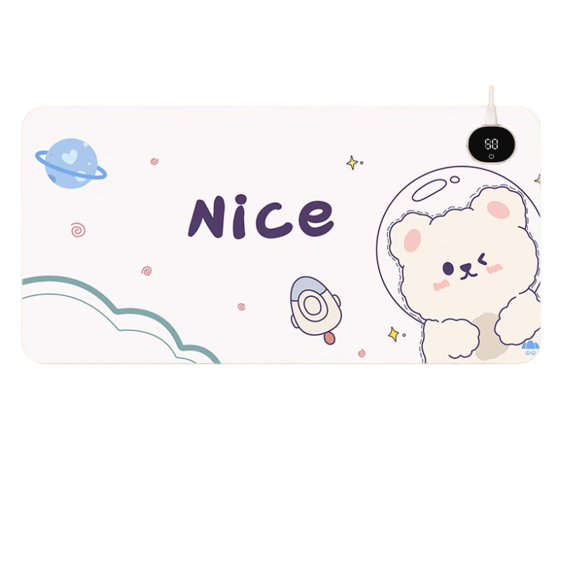 Shanshan Heating Mouse Pad, Medium Size, 3C Certified, Graphene Waterproof, for Office And Dormitory Use, Warm Desk Pad, Heating Mat for Homework