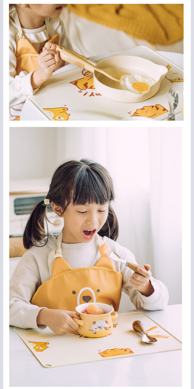 Shuke Placemat for Elementary School Students, Baby School Use Food Grade Silicone Mat, Children's Infant Lunch Table Thickened Feeding Pad 15