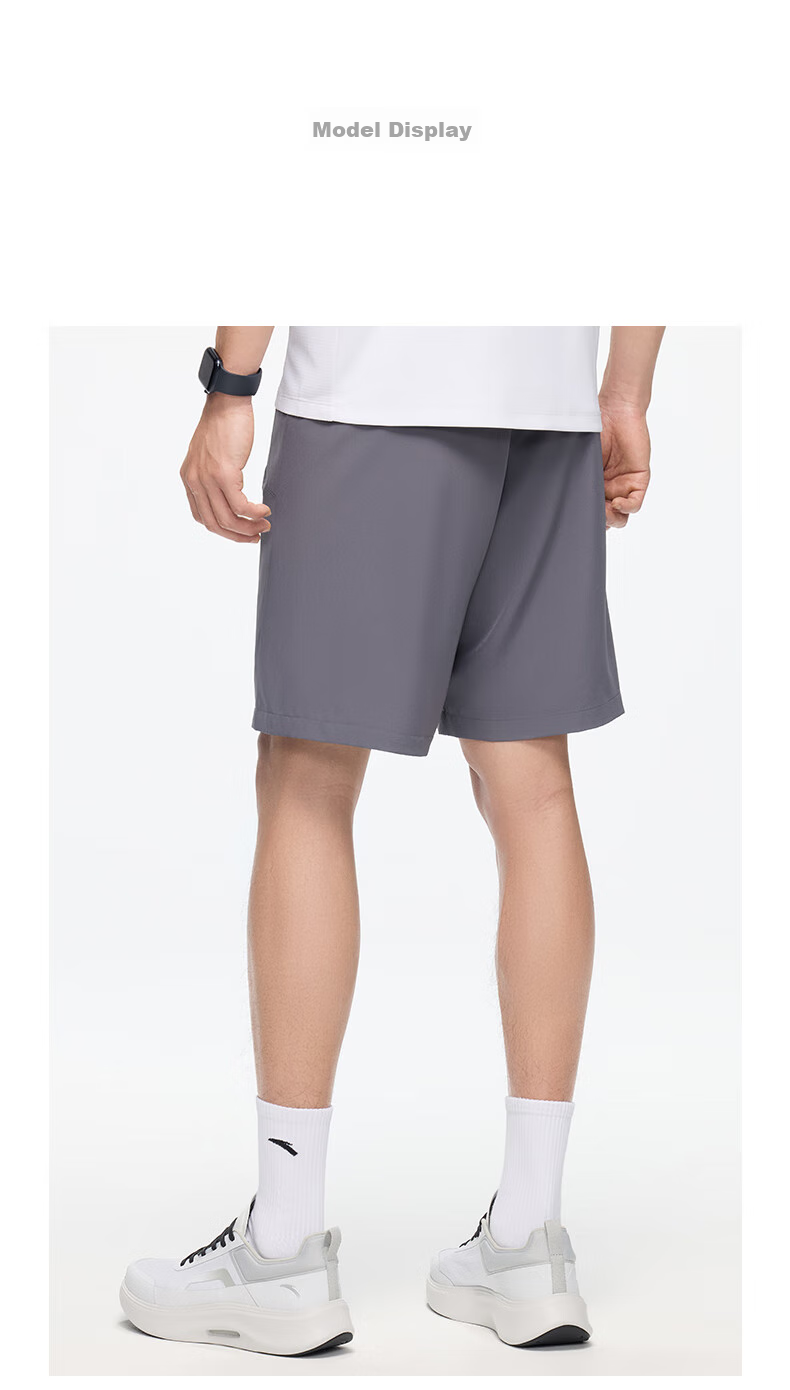 Anta Quick-Dry Men's Sports Shorts Summer Moisture-Wicking Breathable Fitness Training Running Outdoor Casual Woven Five-Point Pants 23