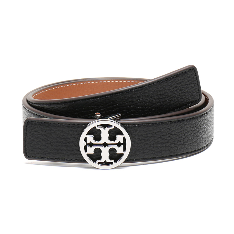 托里·伯奇 tory burch 奢侈品 tb腰带 女士牛皮革板扣式双面皮带腰带