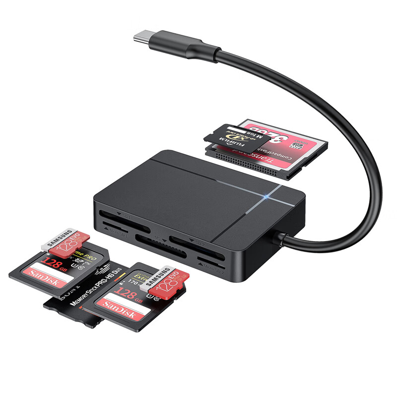 LinkStone Type-C/USB3.0 Multifunctional High-Speed Card Reader SD/TF/CF/XD/MS Card Supports Sony Memory Cards, Sony Flash Drives, Camera, Camcorder, PSX Game Console 8