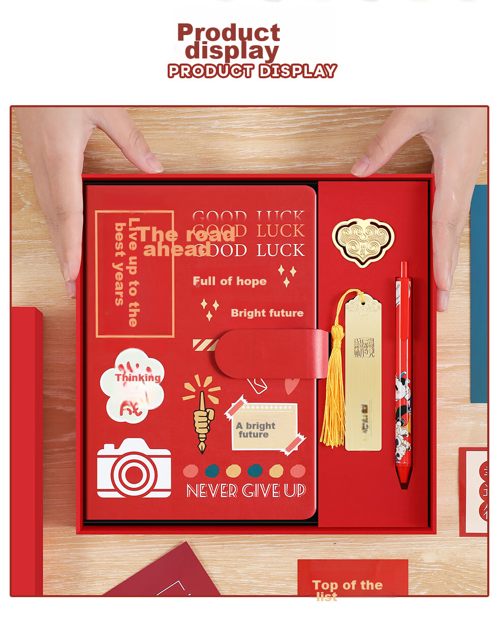 Faramon, Graduation Gift Box for Middle School And College Entrance Exams, Inspirational Stationery Set with Planner, High-Quality Gifts for Students, 18-Year Adults, Birthday Presents And Souvenirs, Orange 10