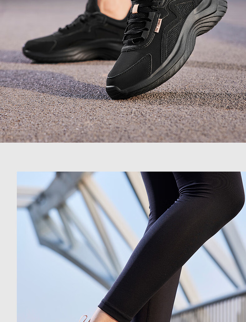 361° Women's Autumn Water-Repellent Leather Running Shoes Shock Absorption Casual Commuting Sneakers 682232233-3 72