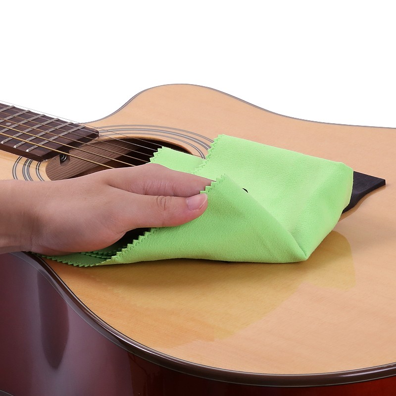 Maneryuepu Cleaning Cloth for Musical Instruments, General Cleaning And Care for Guitar, Ukulele, Violin, Cotton Cloth, 28X30 Cm, Pack of Three