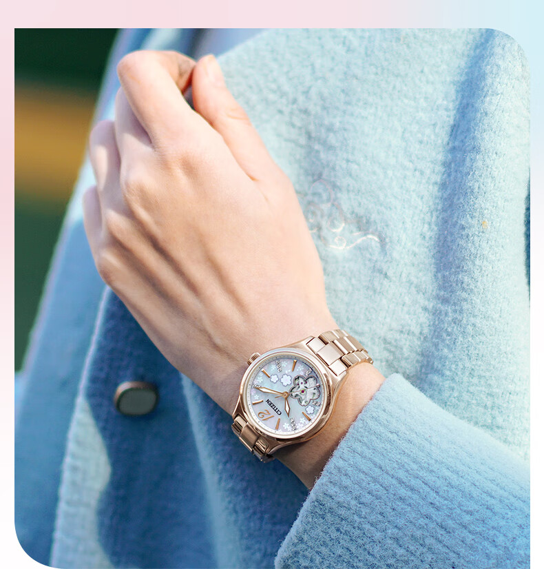 CITIZEN Watch for Women, Japanese And Korean Style, Automatic Mechanical Steel Strap, Fashionable Gift for Girlfriend, PC1018-69D 5