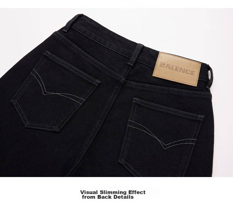 Dme Fleece-Lined Slim Straight Pants, Winter Loose-Fit Jeans for Women, Slimming And Leg-Slimming Trousers, Long Women's Pants, Midnight Black, Size 29 13