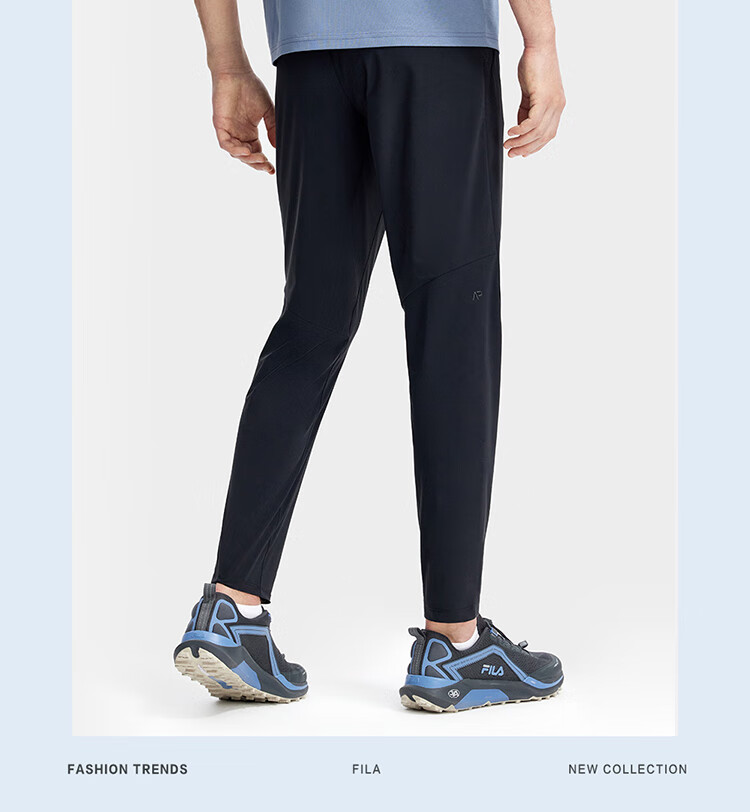 FILA Official Men's Knitted Basic Straight-Leg Fitness Sports Pants 12