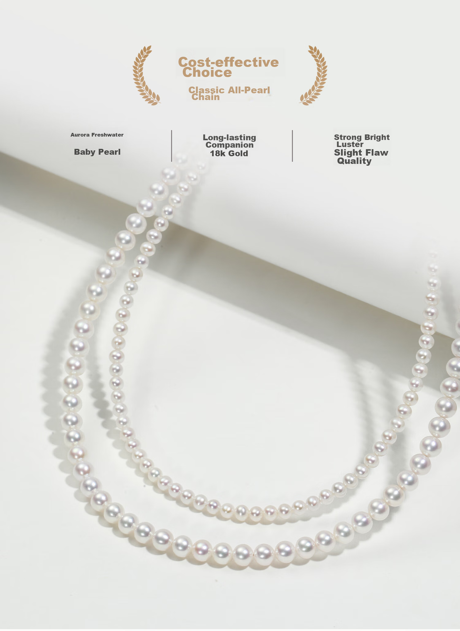 GiO Jewelry Freshwater Pearl Necklace, Youthful Style Collarbone Chain, Gift for Girlfriend, Wife, Mother's Day Present 1